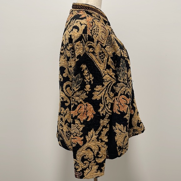 Vintage Sugar Street Weavers Jacket, Black/Tan, Medium - Picture 8 of 11